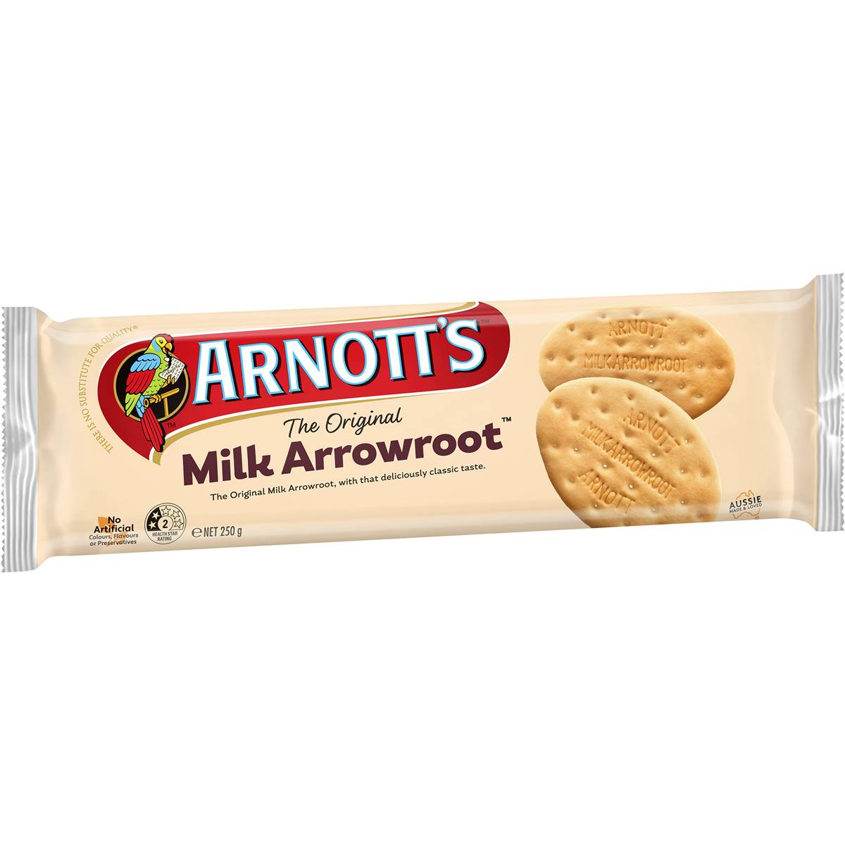 Calories In Arnotts Milk Arrowroot Plain Biscuits Calcount 5702