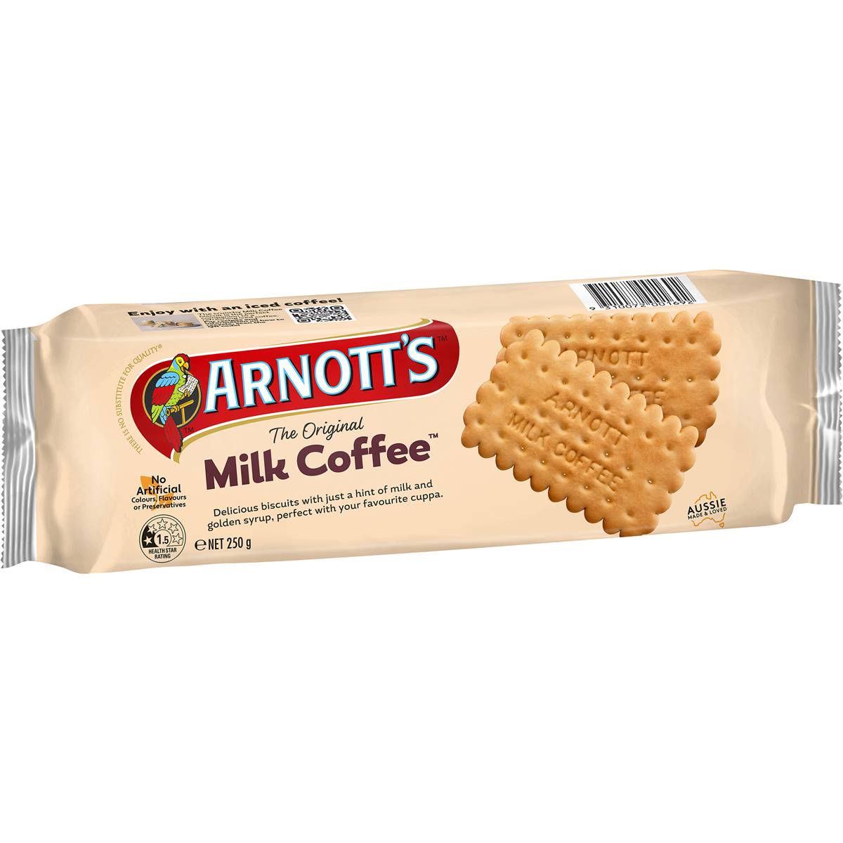 Calories In Arnotts Milk Arrowroot Plain Biscuits Calcount 0613