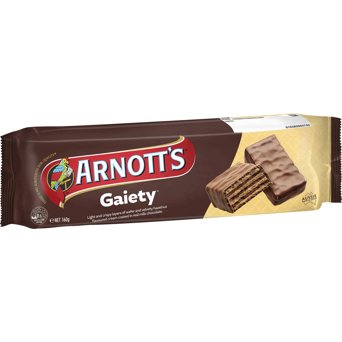 Calories in Arnott's Gaiety Chocolate Wafer Biscuits calcount