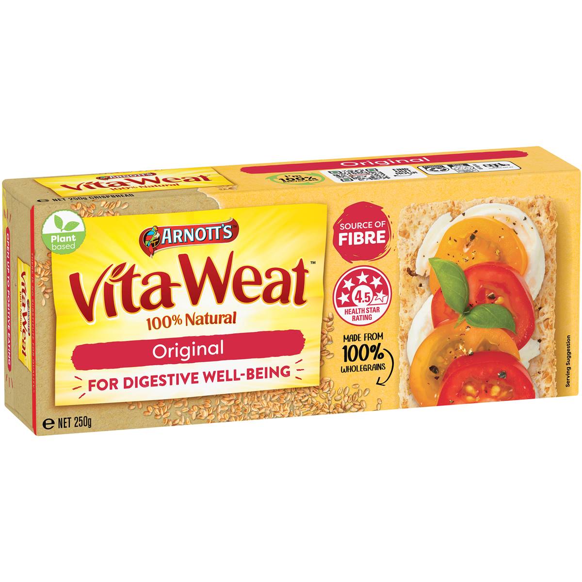 Calories in Arnott's Vita Weat Original Crispbreads Original