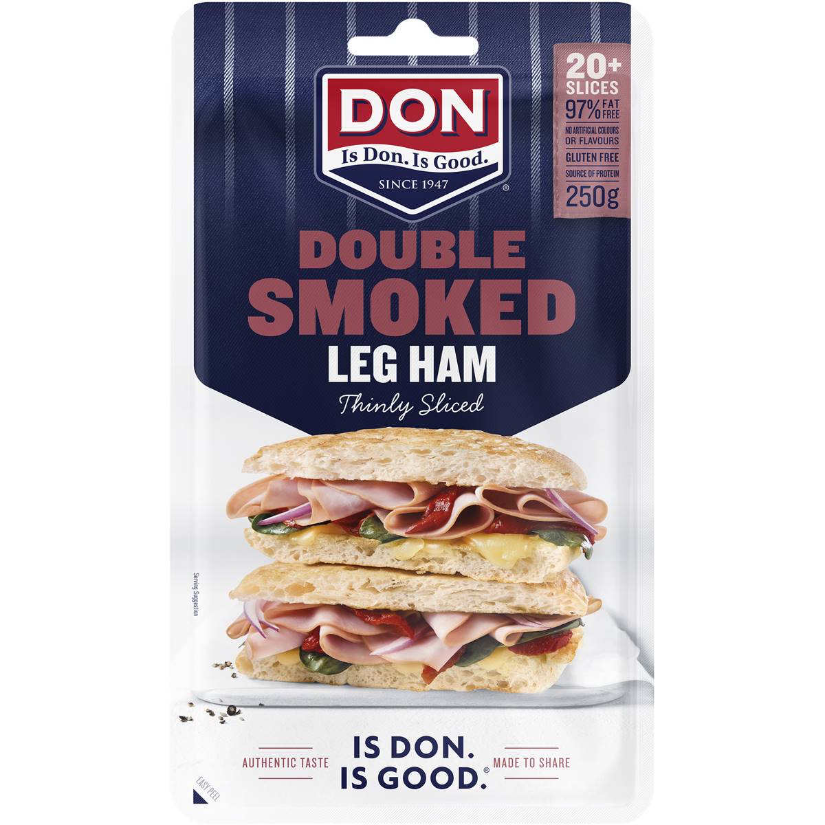 Calories in Don Ham Leg Double Smoked Shaved