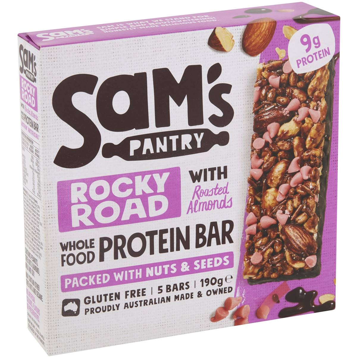 Calories in Sam's Pantry Rocky Road Protein Bar calcount