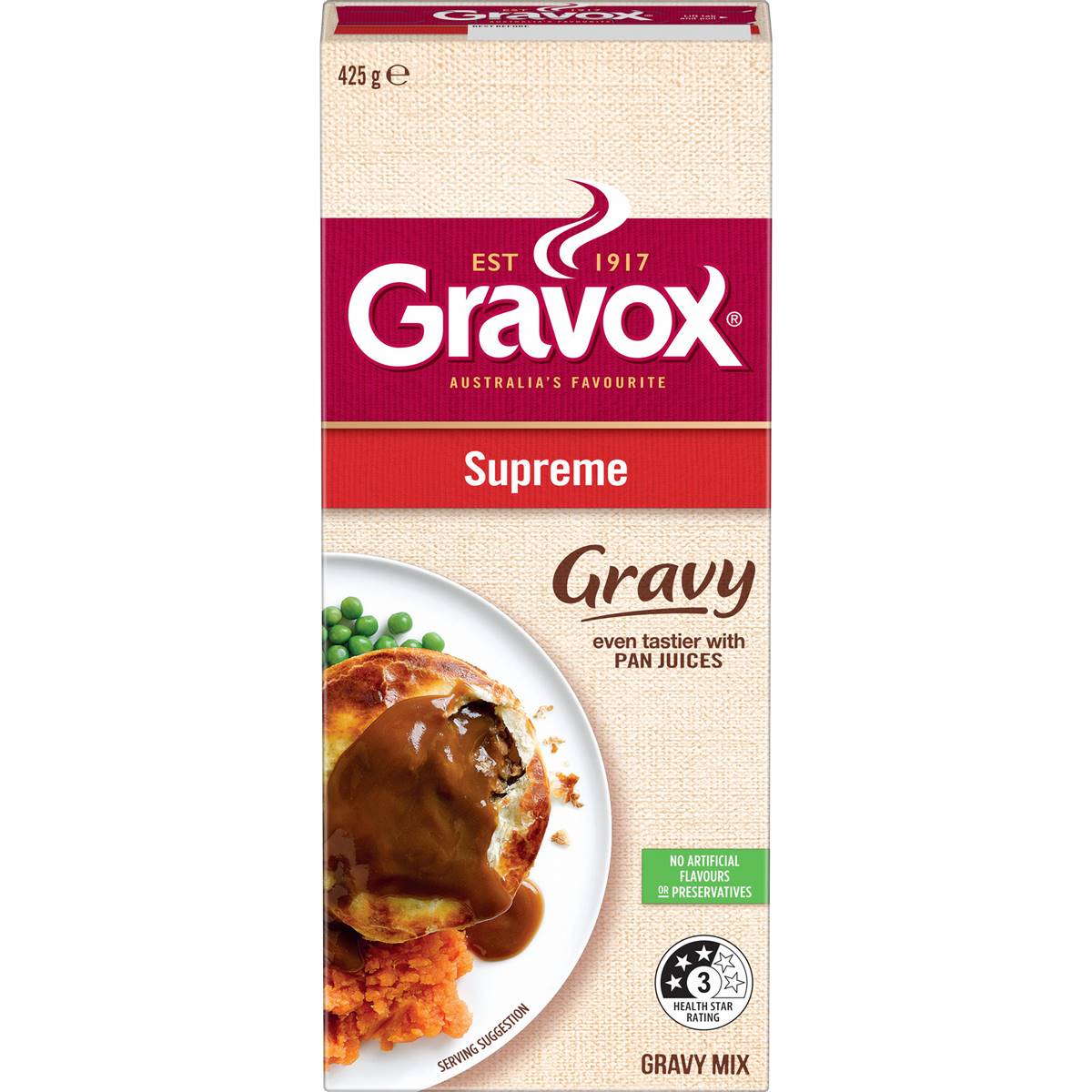 Calories in Gravox Gravy Mix Supreme calcount