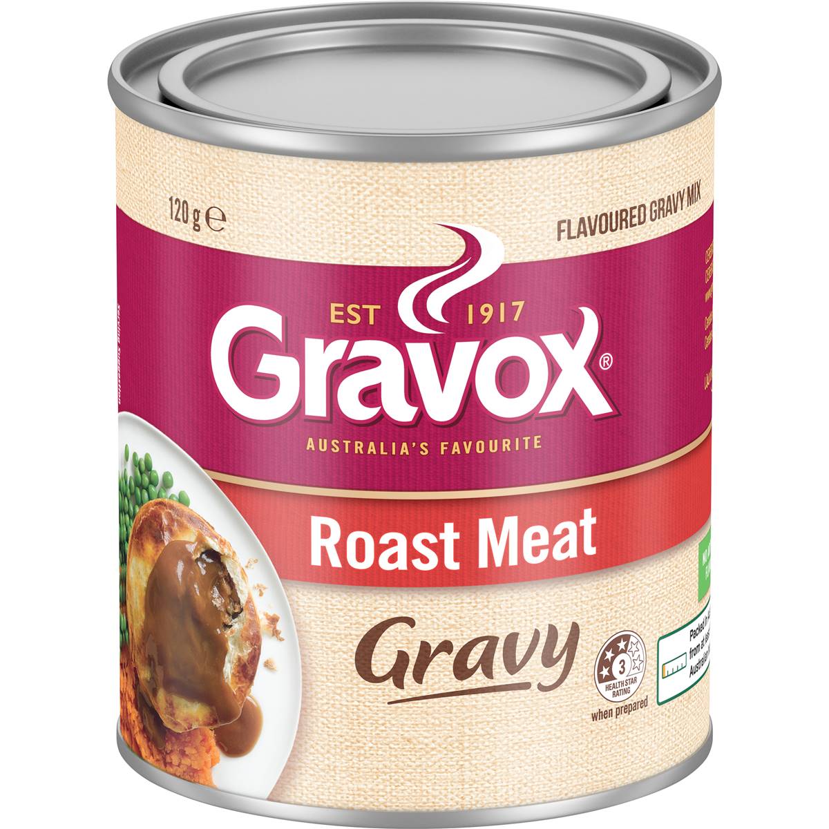 Calories in Gravox Roast Meat Gravy Mix Tin Mix Roast Meat