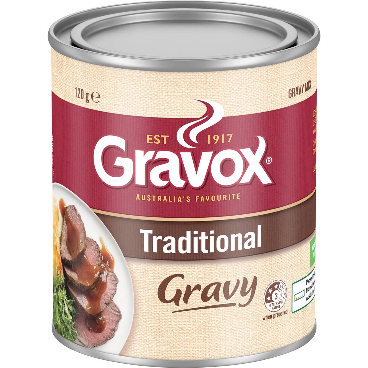 Calories in Gravox Traditional Gravy Mix Tin Mix Traditional