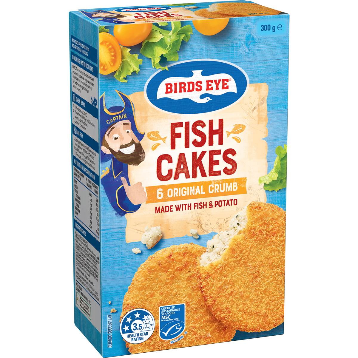 Calories in Birds Eye Fish Cakes Oven Fry calcount
