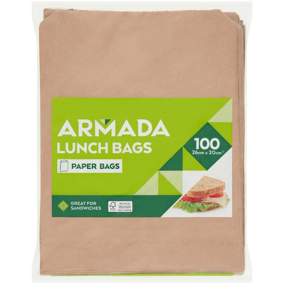 Armada Brown Paper Lunch Bags