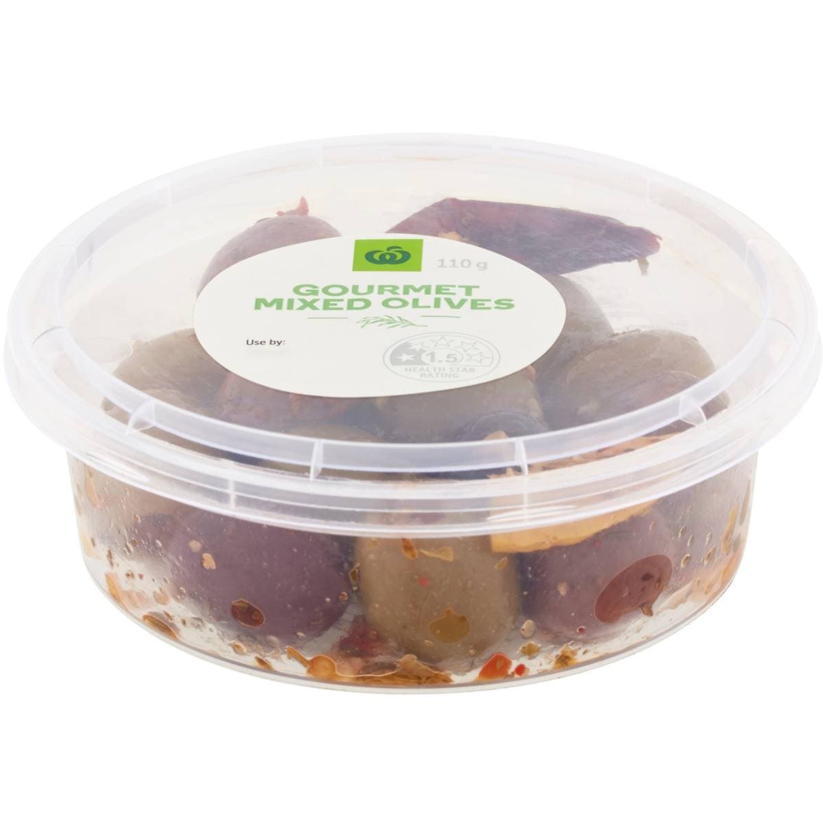 Woolworths Mixed Gourmet Olives 110g
