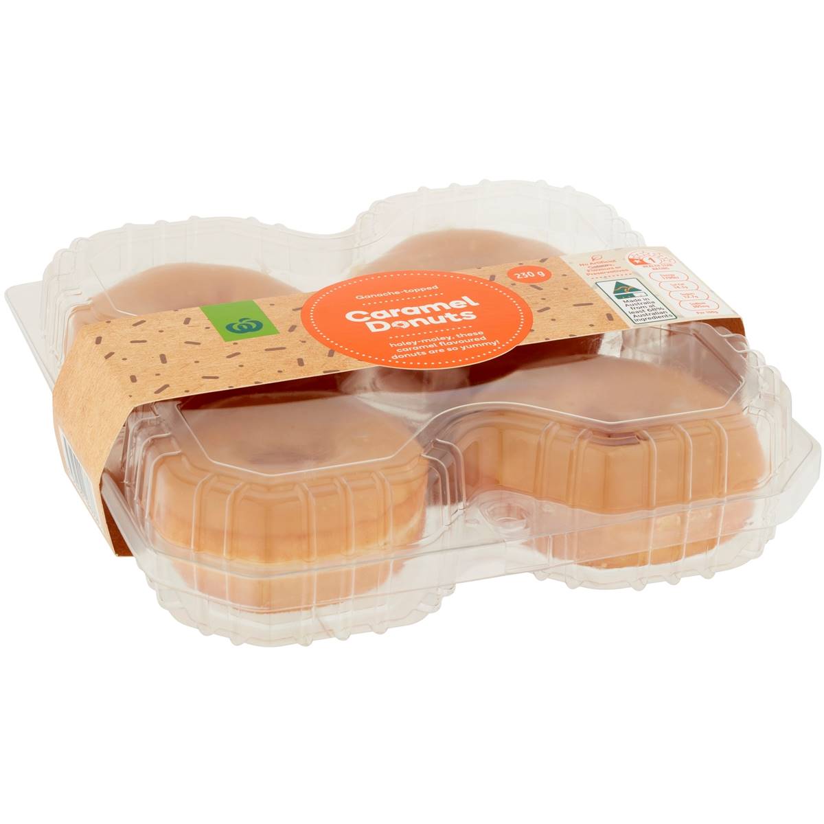 Calories in Woolworths Caramel Iced Donuts