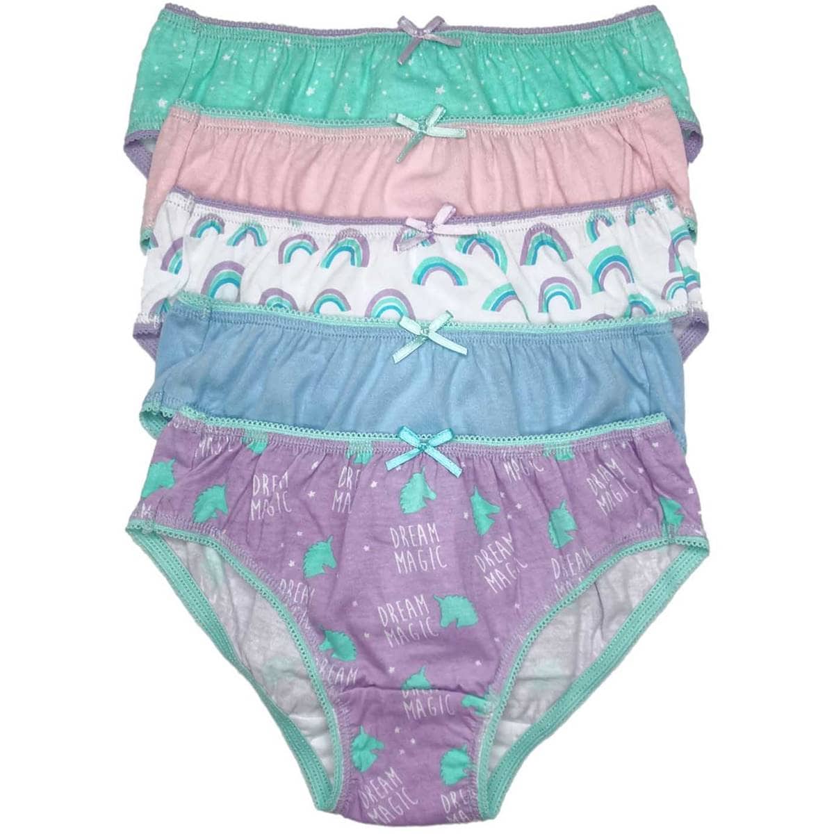 For Kids Girls Briefs Sizes 3-4 Assorted