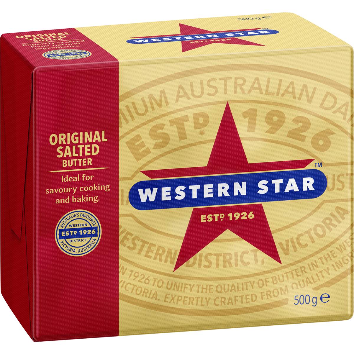 Calories in Western Star Original Butter Block