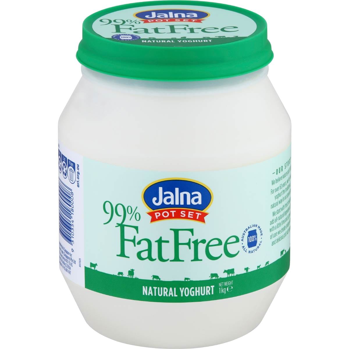 Jalna Pot Set 99% Fat Free Yoghurt 1kg