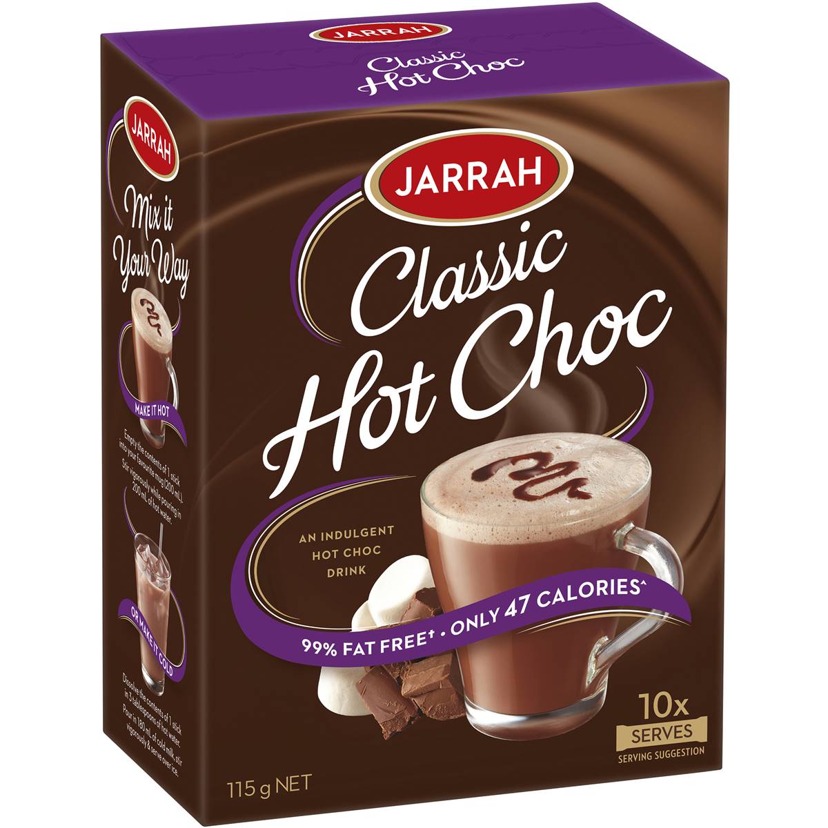 Calories in Jarrah Hot Chocolate Sachets calcount