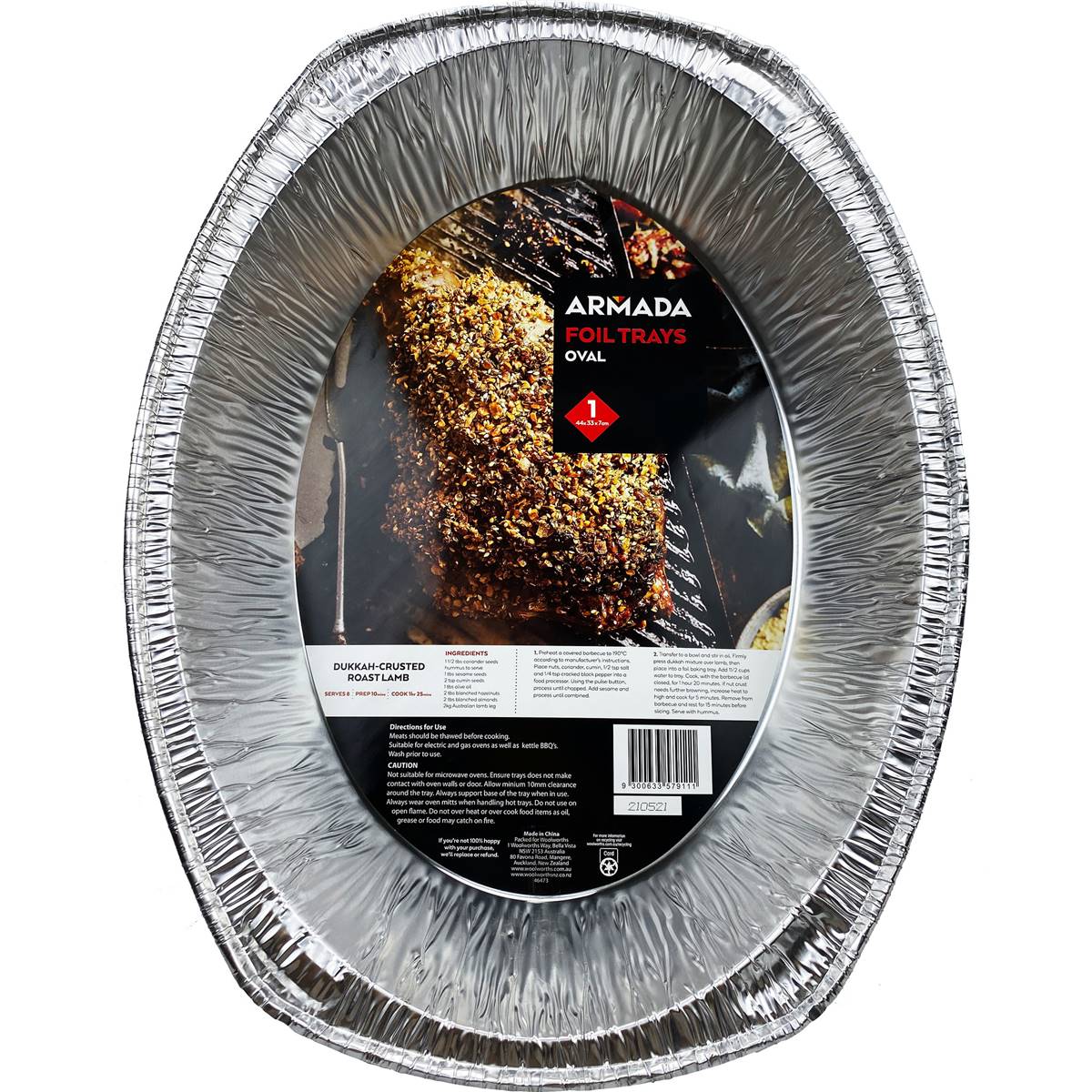 Armada BBQ Foil Tray Oval