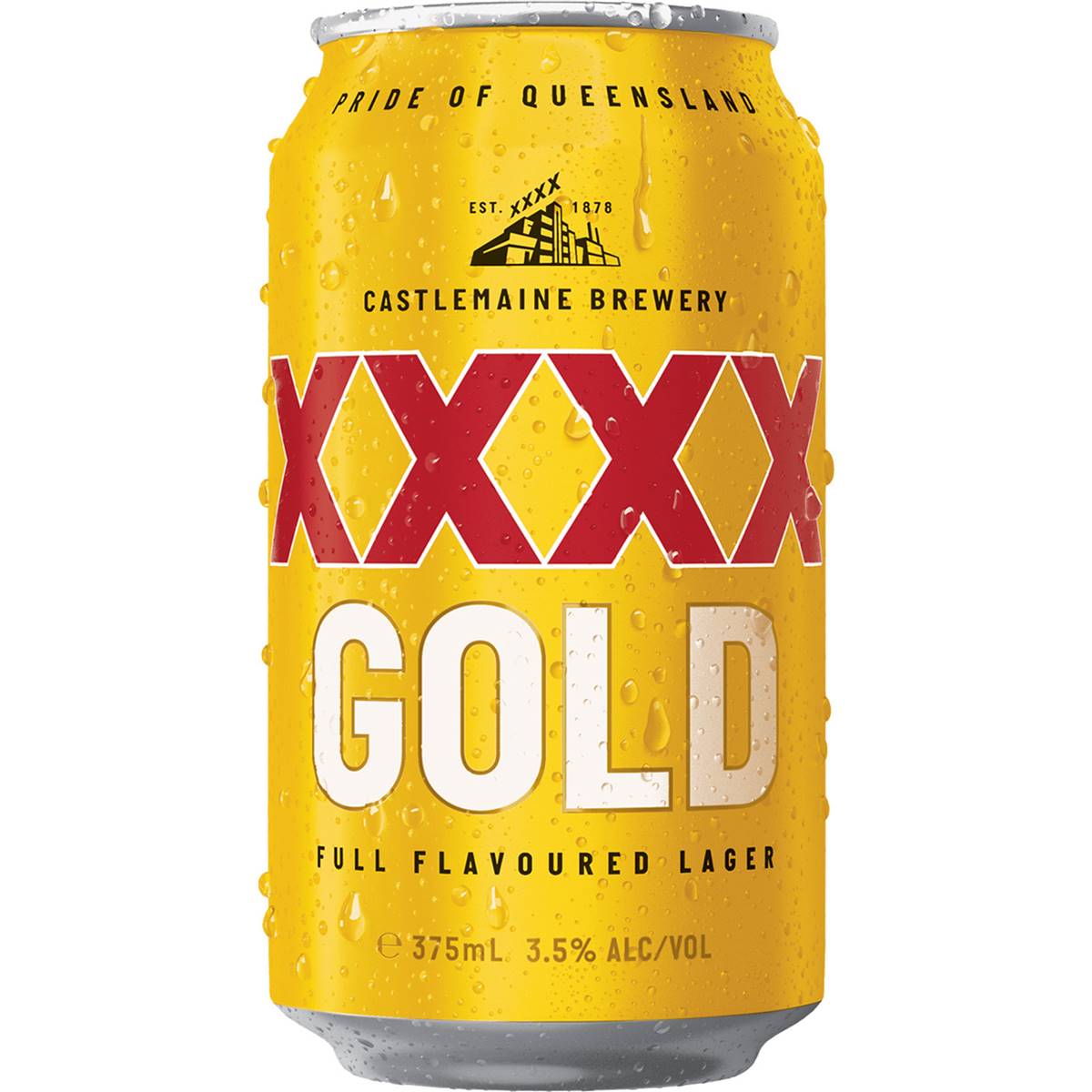 Calories in XXXX Gold Mid Strength Lager Can