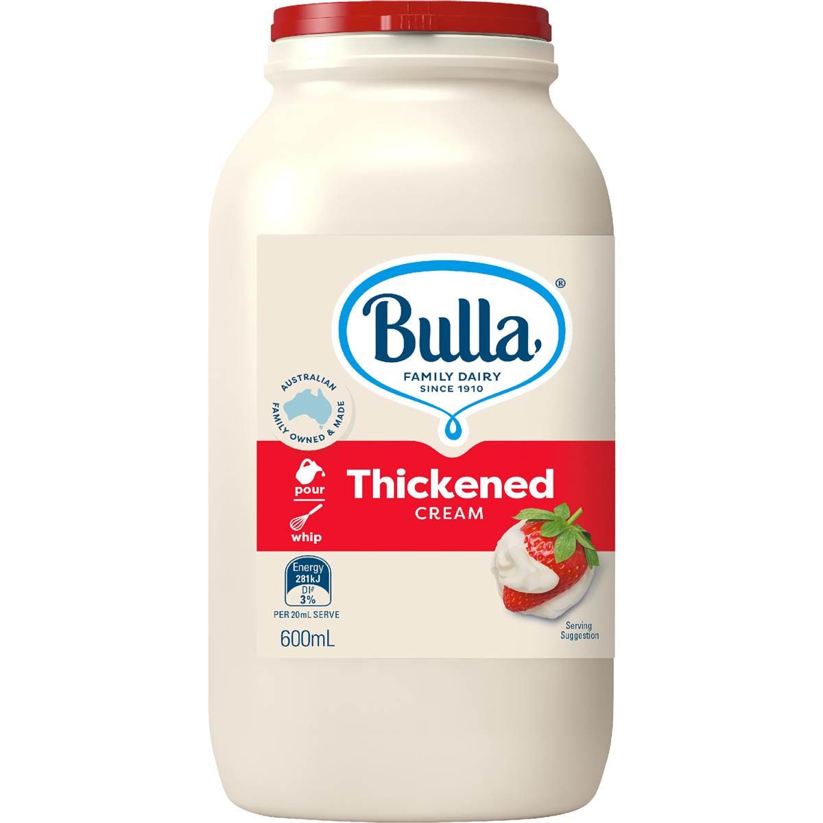 Calories in Bulla Thickened Cream Calorie Counter Australia