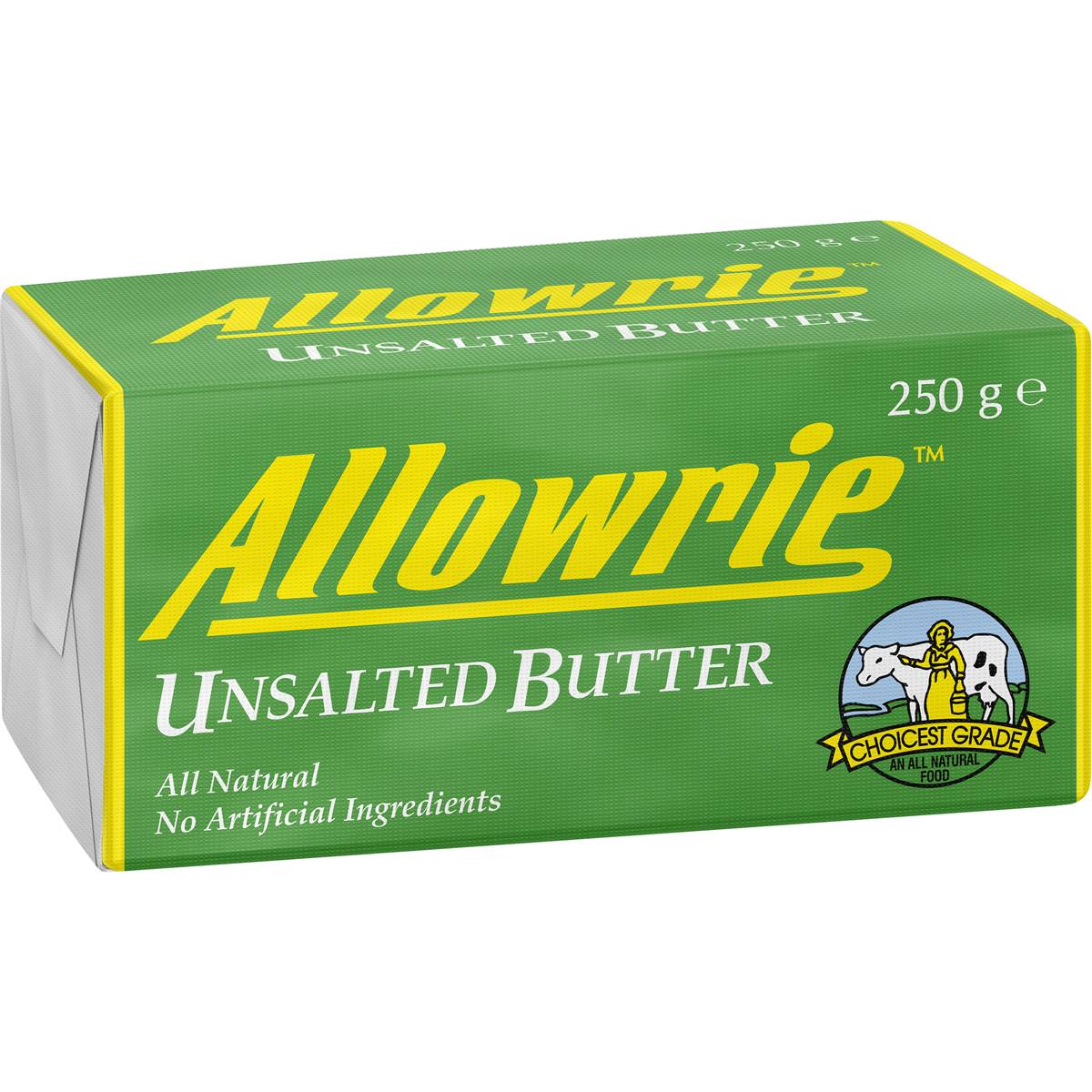 Calories in Allowrie Unsalted Butter