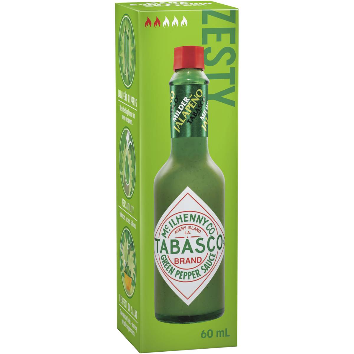 Calories in Tabasco Green Pepper Mild Sauce