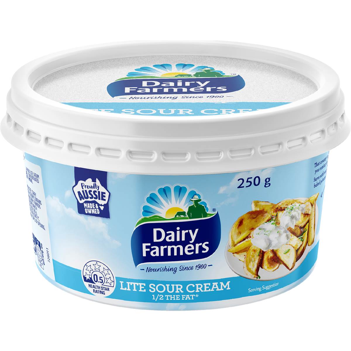 Calories in Dairy Farmers Light Sour Cream calcount