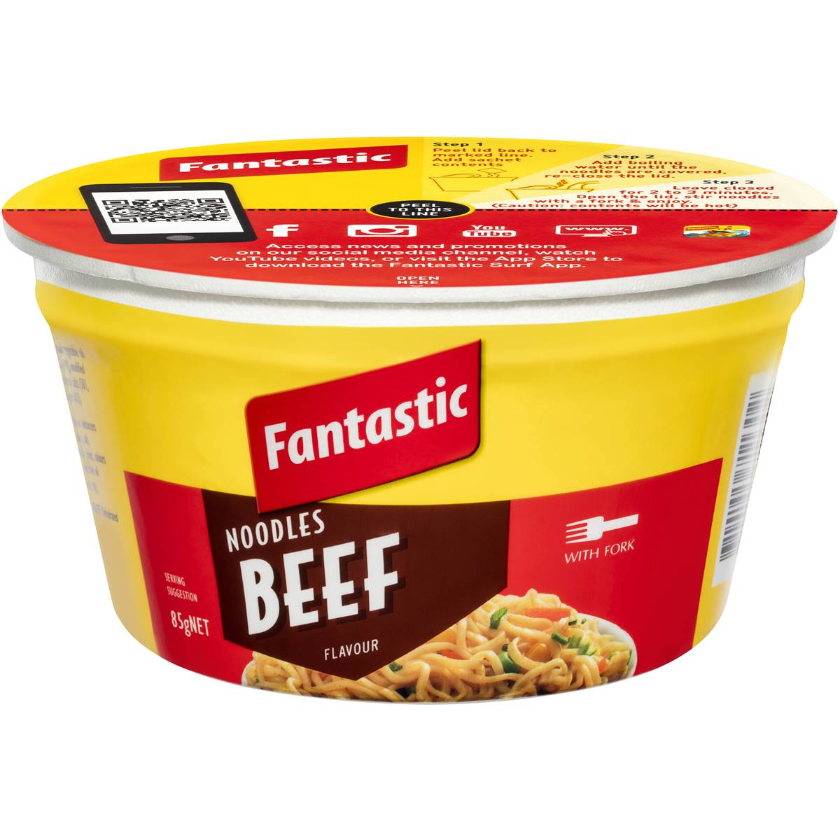Calories in Fantastic Beef Noodle Bowl Calorie Counter Australia