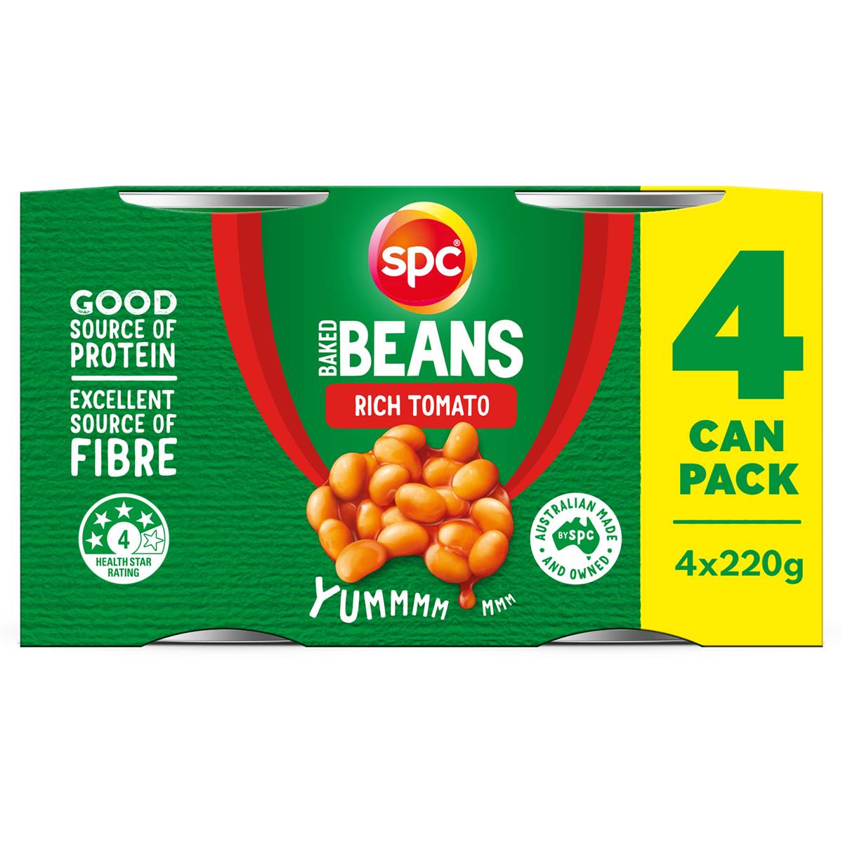 Calories in Spc Baked Beans Rich Tomato Sauce