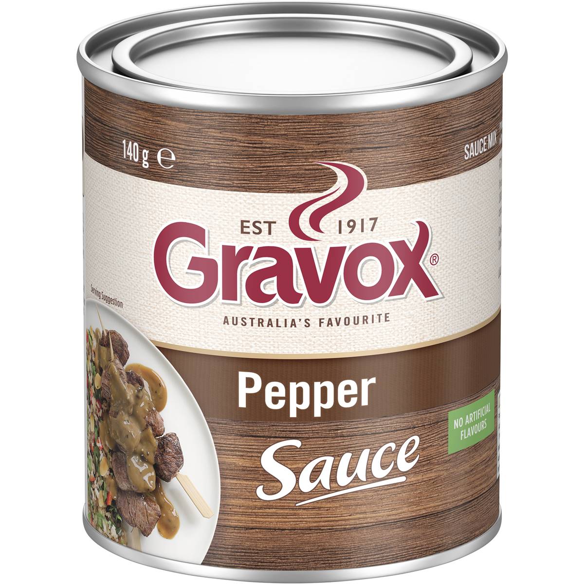Calories in Gravox Pepper Sauce Mix Tin Mix Pepper Sauce