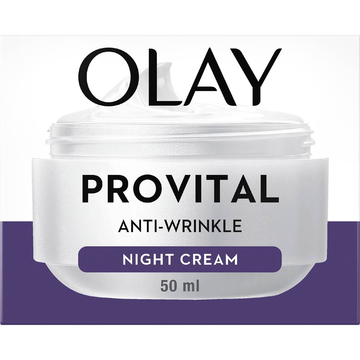 Olay Anti Wrinkle Provital Night Cream For Mature Skin Care 50g