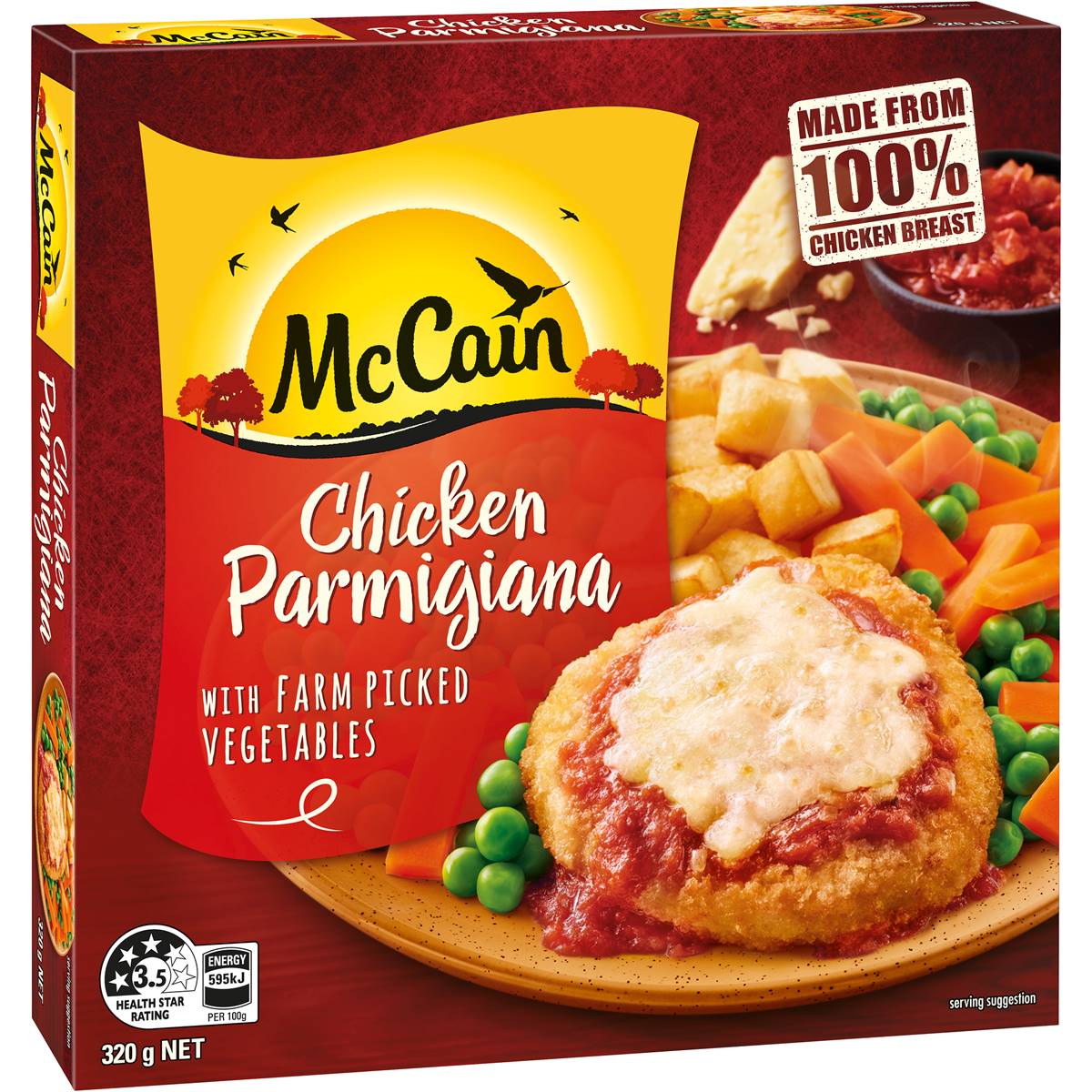 McCain Dinner Chicken Parmagiana Frozen Meal 320g