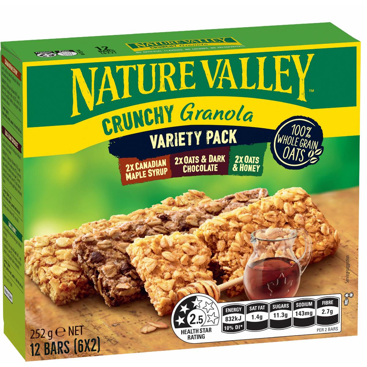 Nature Valley Crunchy Granola Bars Variety 252g 6 pack