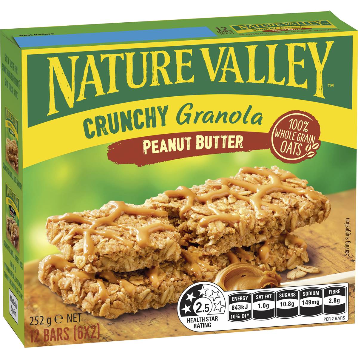 Calories in Nature Valley Crunchy Peanut Butter