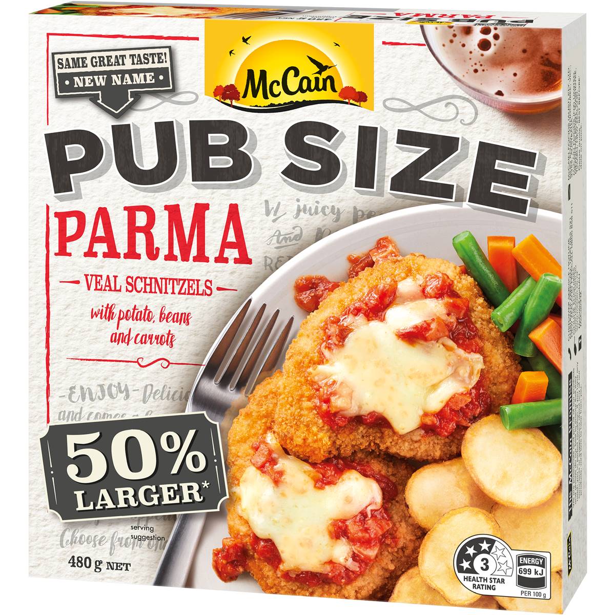 McCain Pub Size Parma 480g