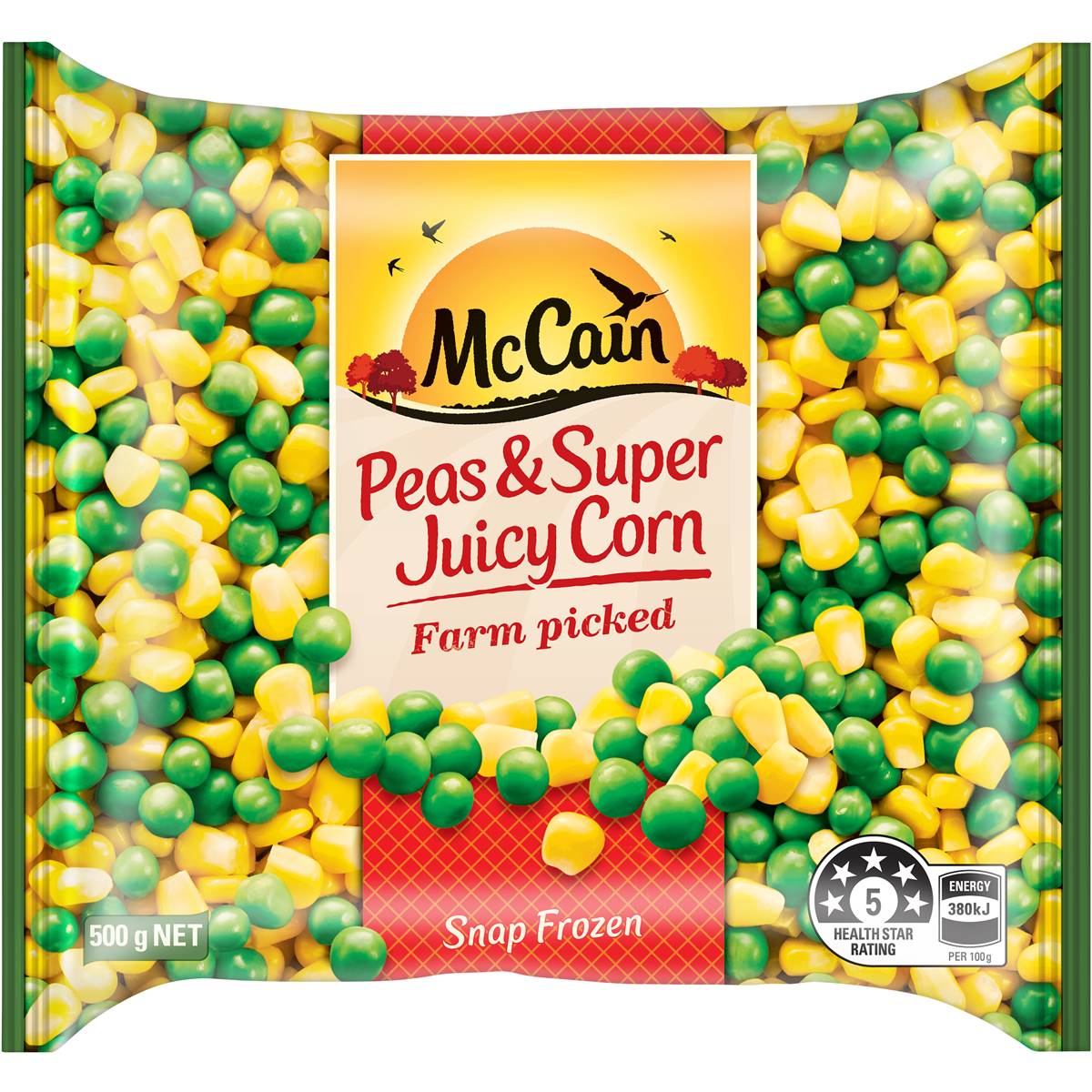 Calories in Mccain Mixed Vegetables Peas & Corn calcount