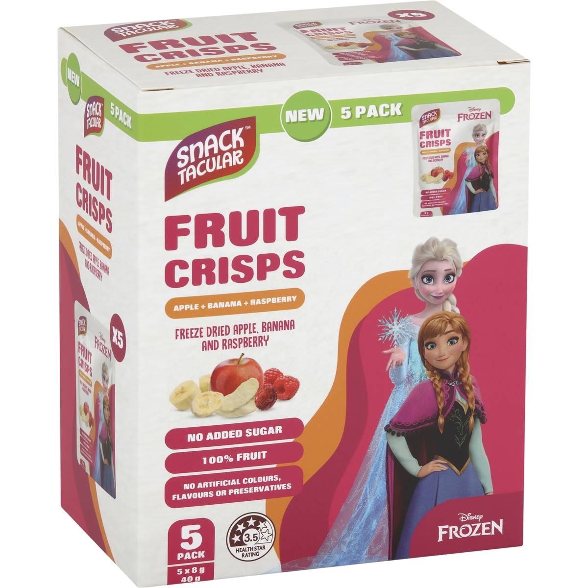 Snacktacular Fruit Crisps Apple Raspberry & Banana