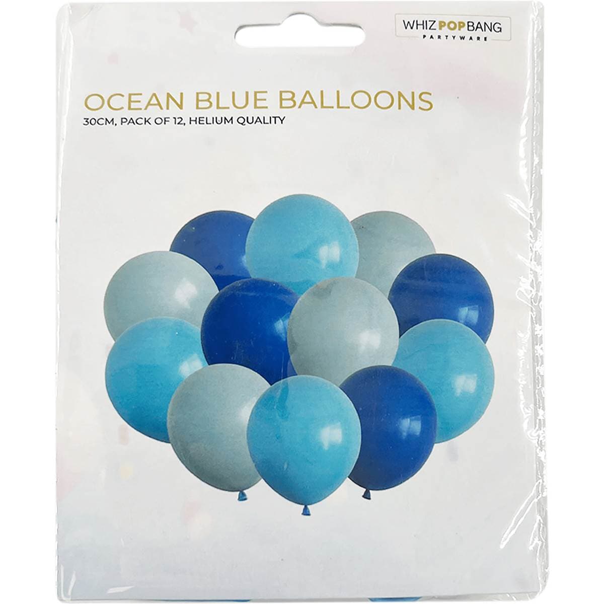 Whiz Pop Bang Ocean Blue Balloons
