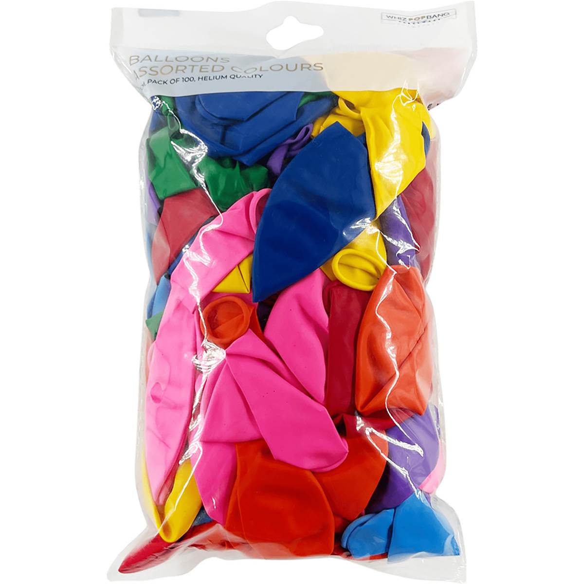 Whiz Pop Bang Assorted Coloured Balloons