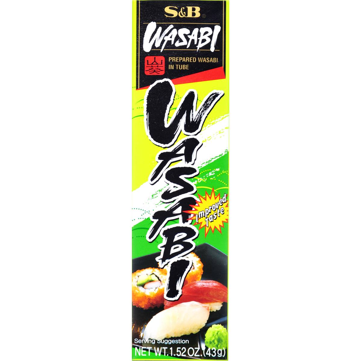 Calories in S&b Japanese Wasabi Tube Paste