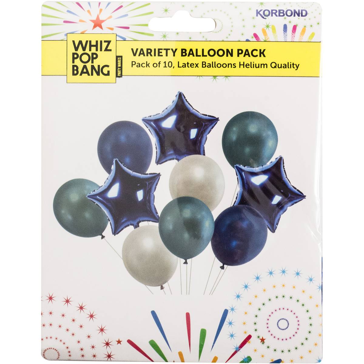 Whiz Pop Bang Variety Balloons Assorted