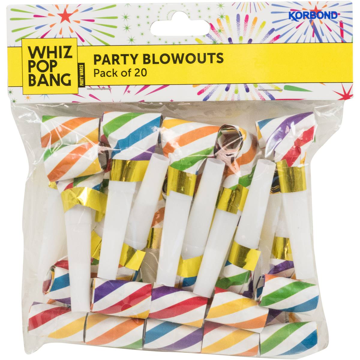Whiz Pop Bang Party Blowouts Assorted