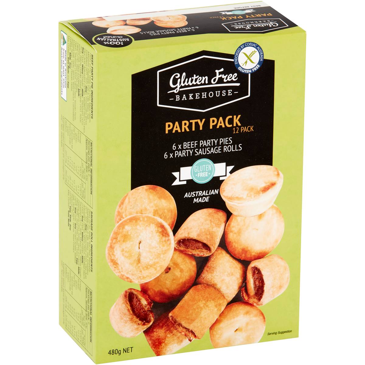 Gluten Free Bakehouse Party Beef Pies & Sausage Rolls