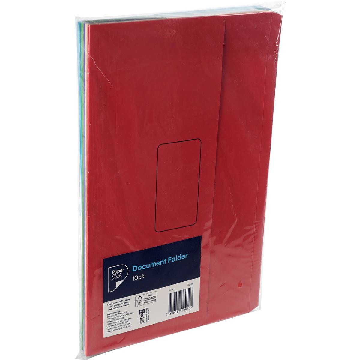 Paperclick Document Folder Assorted