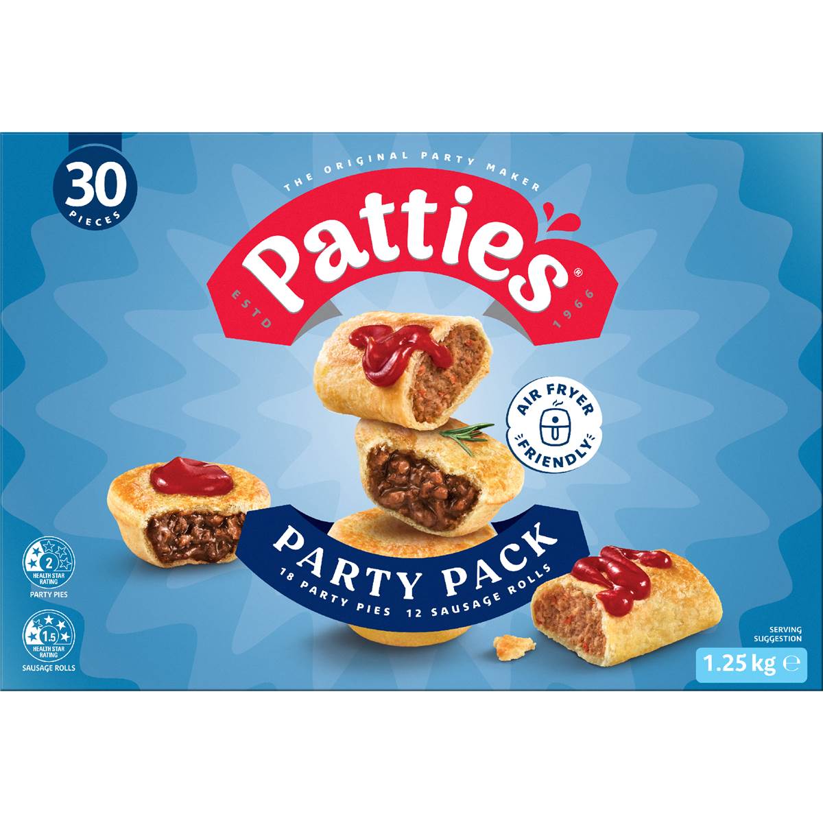 Patties Party Pack Pies & Sausage Rolls 1.25kg