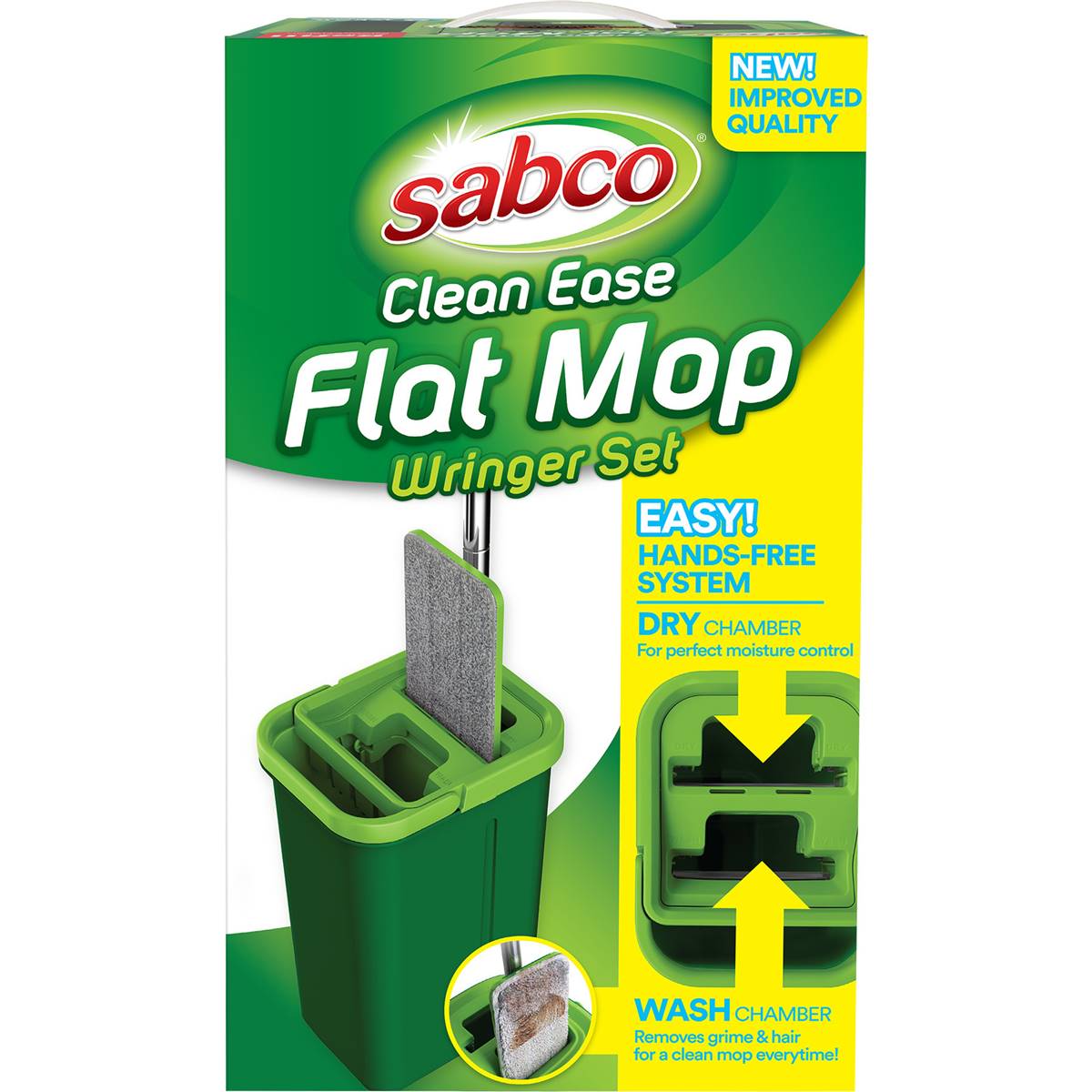 Sabco Clean Ease Flat Mop Wringer Set