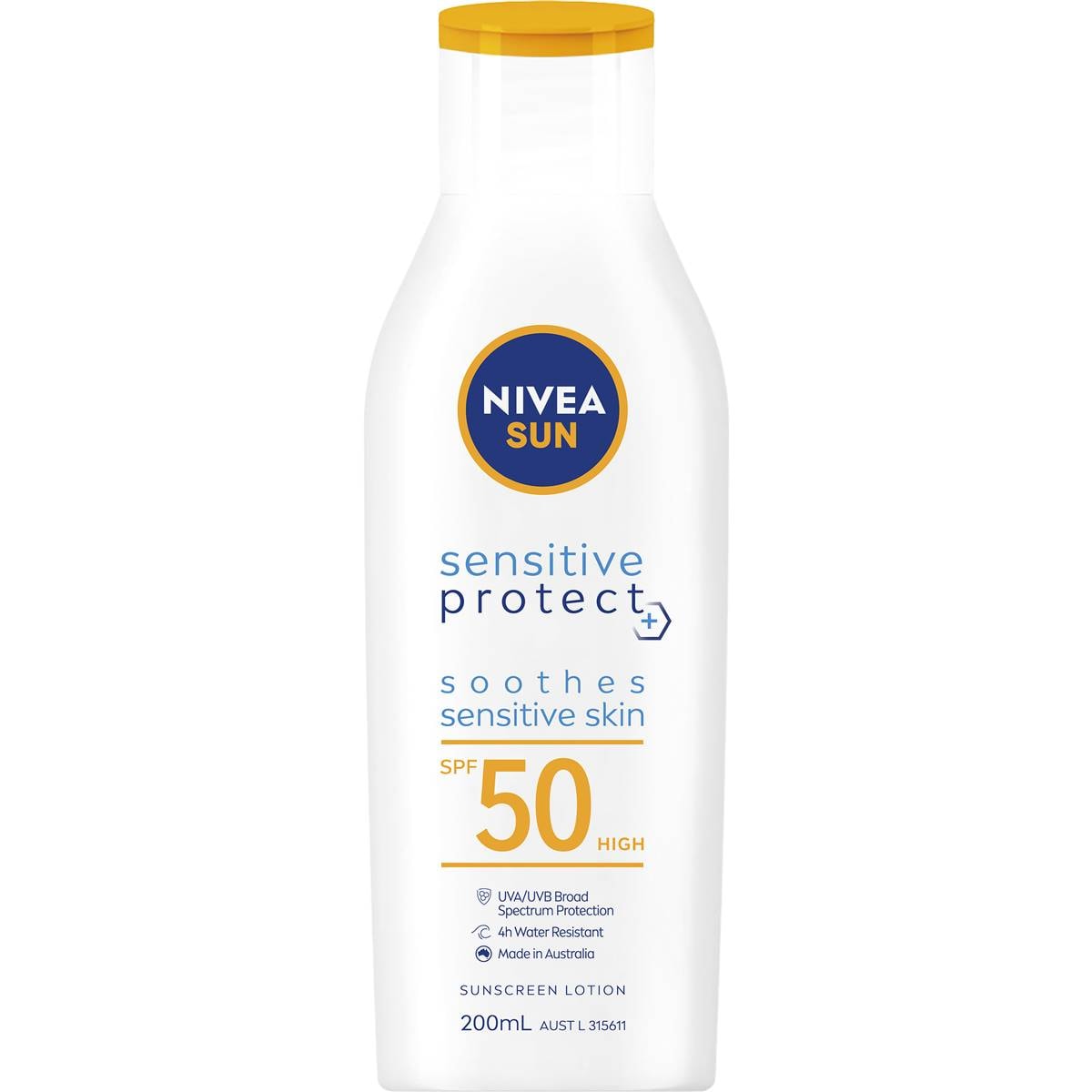 Nivea SPF 50 Sun Sensitive Protect Sunscreen Lotion 200mL