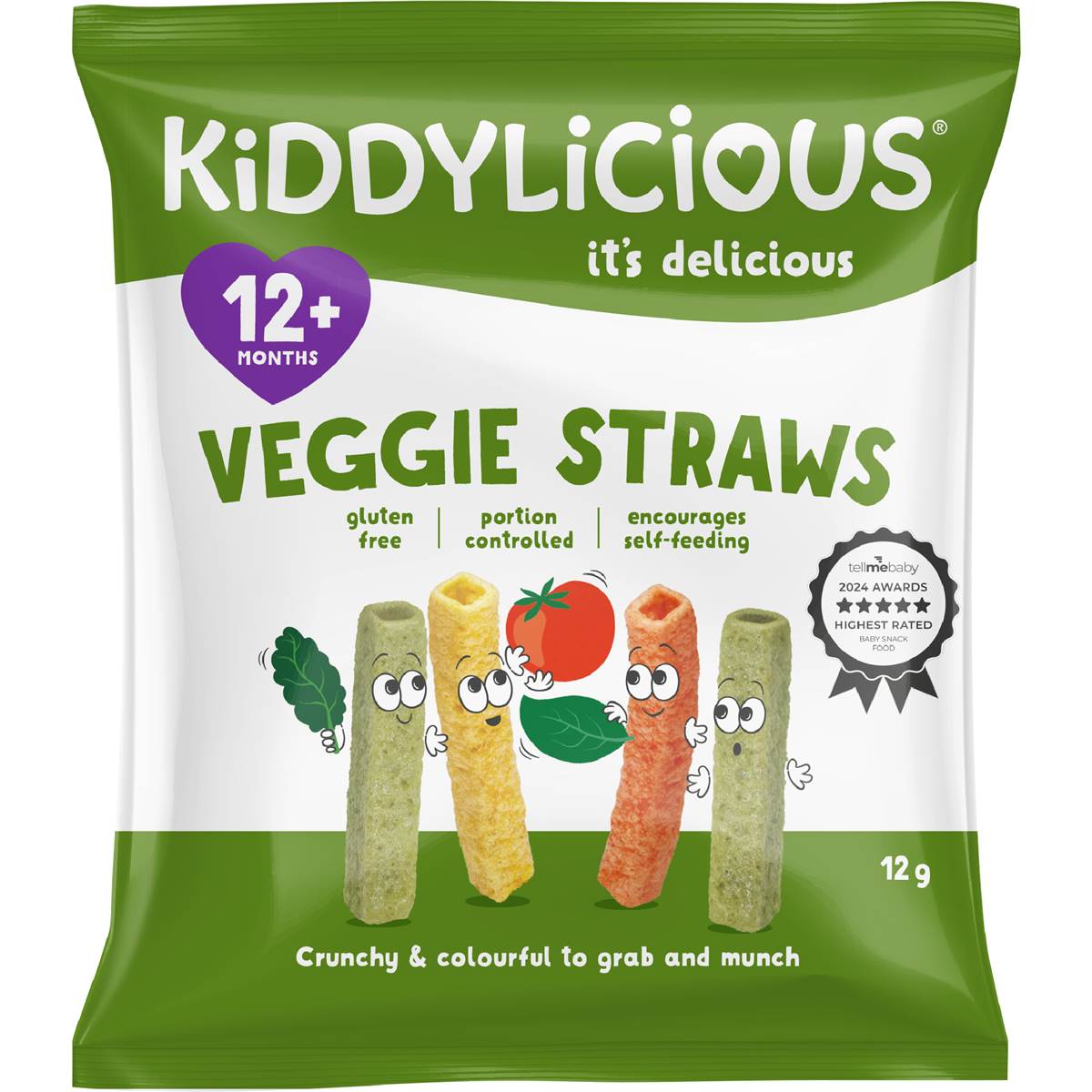 Kiddylicious Veggie Straws 12g