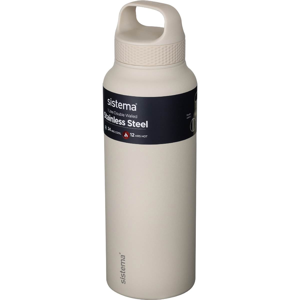 Sistema Stainless Steel Double Wall Bottle Assorted 1L each
