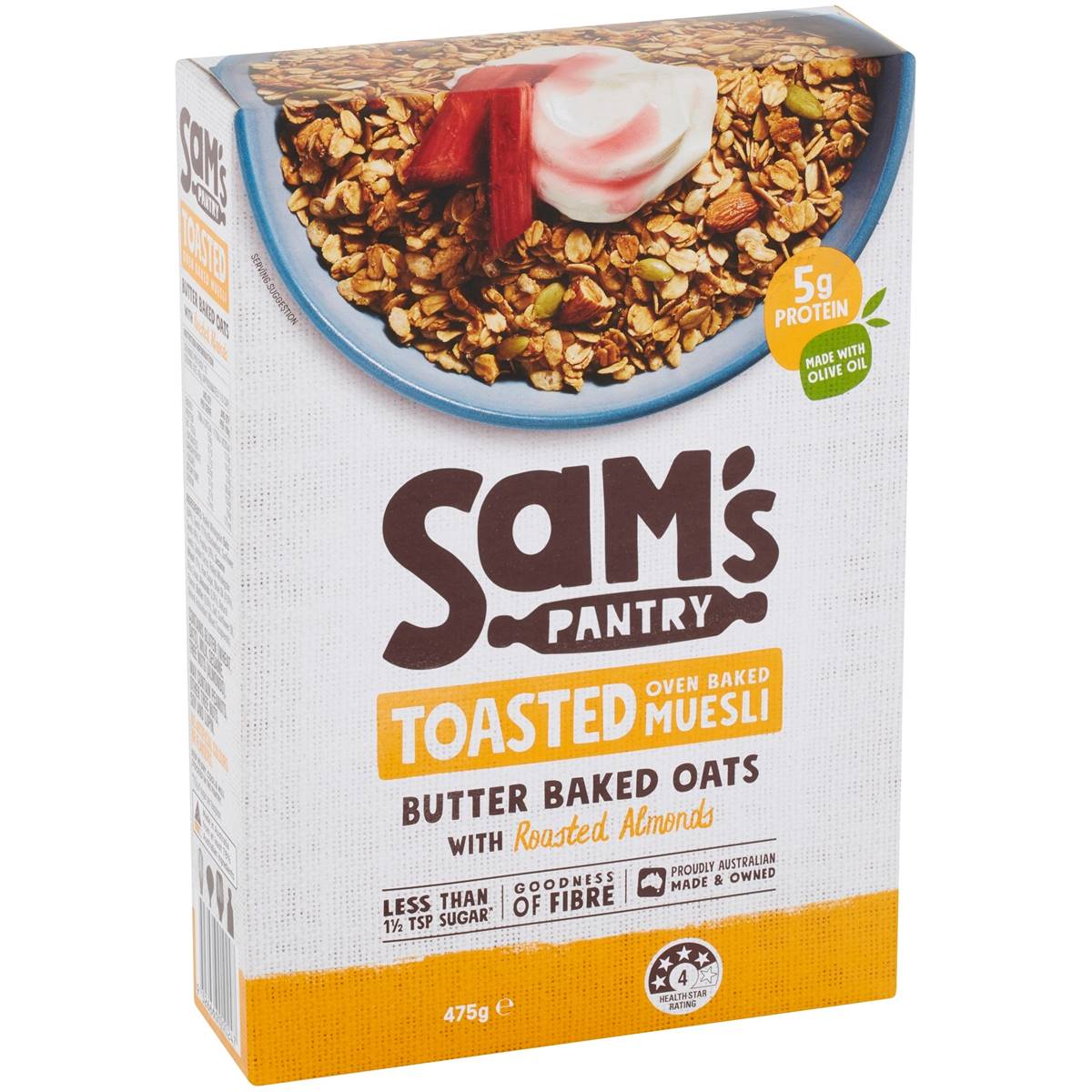 Calories in Sam's Pantry Butter Baked Oats With Roasted Almonds Toasted