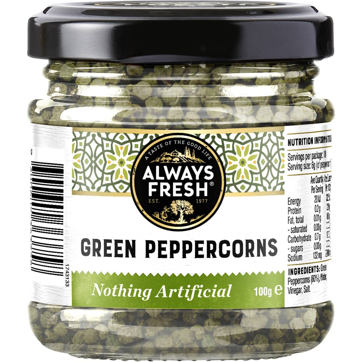 Always Fresh Green Peppercorns
