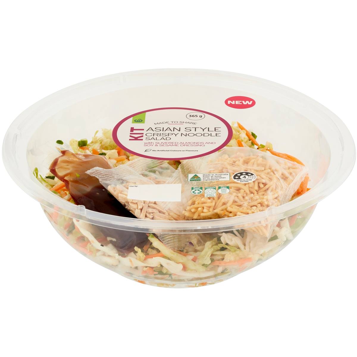 Calories in Woolworths Asian Crispy Noodle Salad Bowl