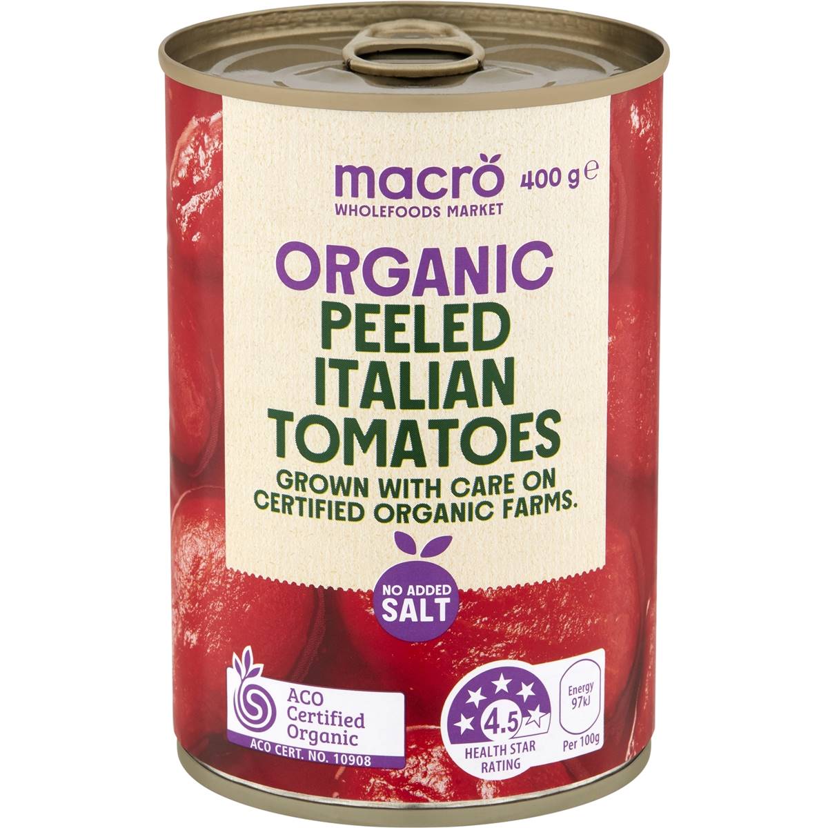 Macro Organic Peeled Italian Tomatoes