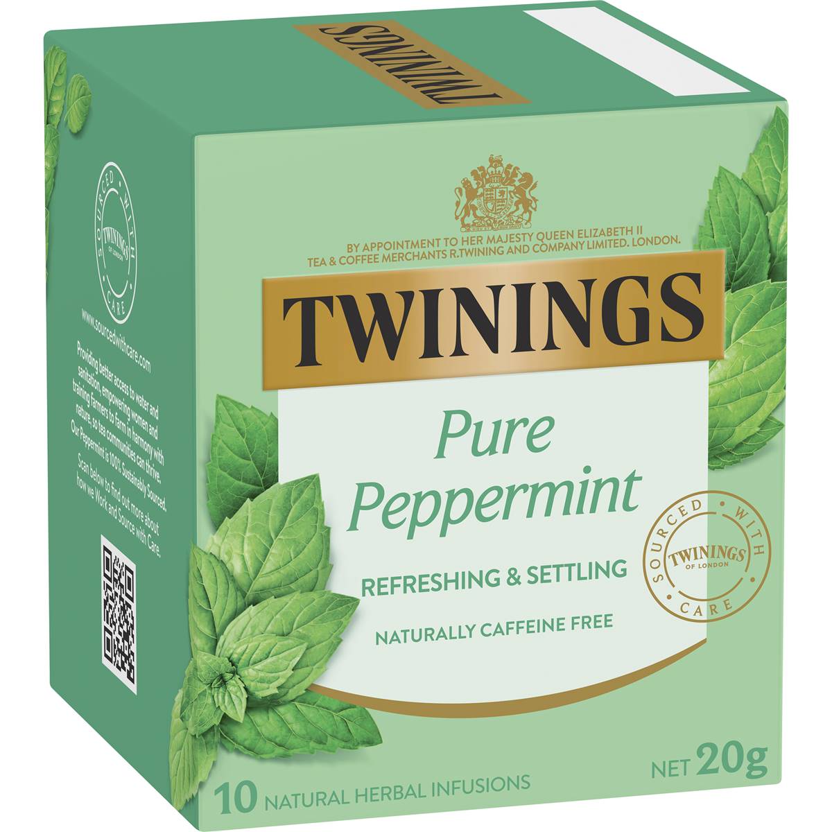 Calories in Twinings Pure Peppermint Tea Bags Tea Bags